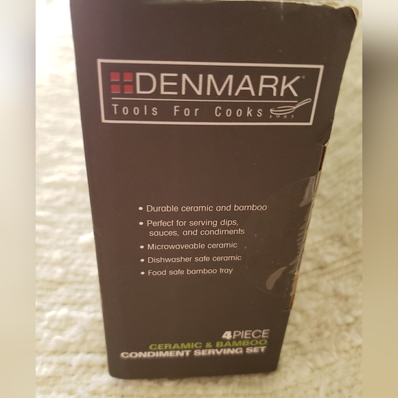 4 PIECE CONDIMENT SERVING SET - Picture 4 of 8